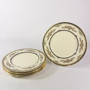 Set of 6 Minton STANWOOD Gold Trim Salad Plates 8" England ~ No Chips